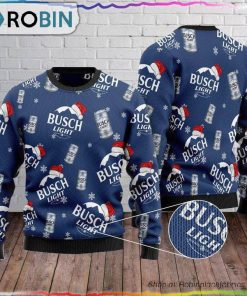 Santa Hat Busch Ugly Christmas Sweater