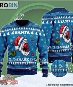 Santa Shark Doo Doo Doo Ugly Christmas Sweater