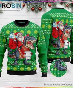 Santa Tree Rex Ugly Christmas Sweater
