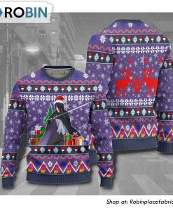 Sasuke Boruto Naruto Anime Christmas Ugly Sweater