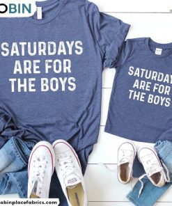 Saturdays Are For The Boys Shirt, Daddy And Me Unisex Hoodie Long Sleeve