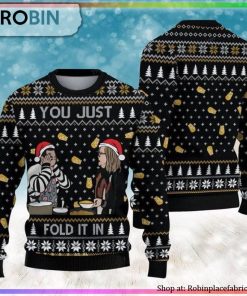 Schitts Creek You Just Fold It In Ugly Ugly Christmas Sweater