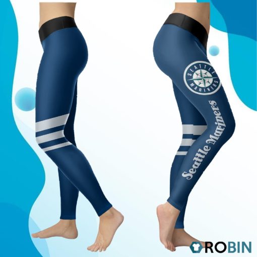 Seattle Mariners Women 3D Printed Leggings Sports