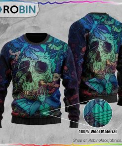 Skull Wool Ugly Christmas Sweater