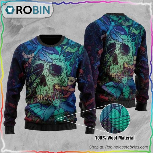 Skull Wool Ugly Christmas Sweater