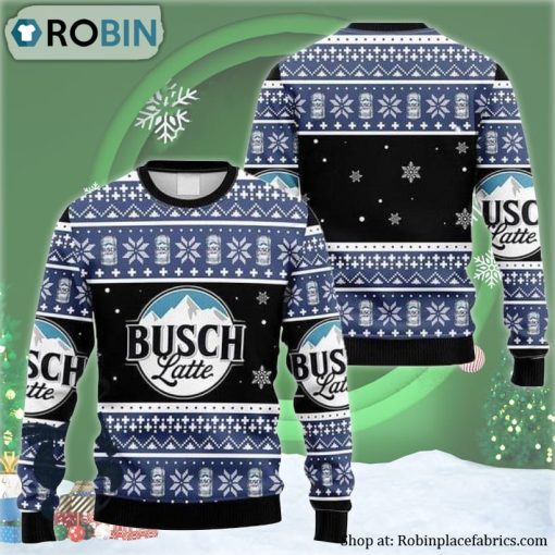 Snowflakes Busch Latte Ugly Christmas Sweater