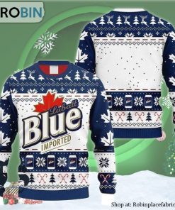 Snowflakes Labatt Blue Ugly Christmas Sweater