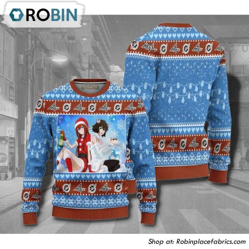 Steins Gate Kurisu X Mayuri Anime Christmas Ugly Sweater