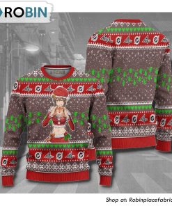 Steins Gate Suzuha Anime 3D Printed Ugly Christmas Sweater