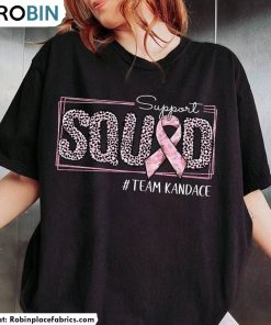 Support Squad Shirt , Breast Cancer Awareness Unisex Tee, Long Sleeve, Hoodie