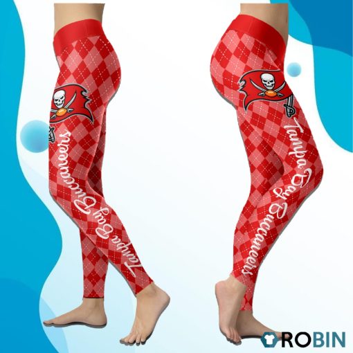Tampa Bay Buccaneers Caro Seamless Pattern Womens Sports, Running Leggings