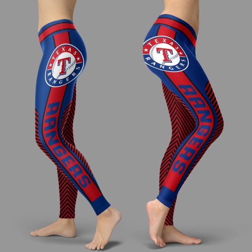 Texas Rangers Team High Waist Leggings for Women