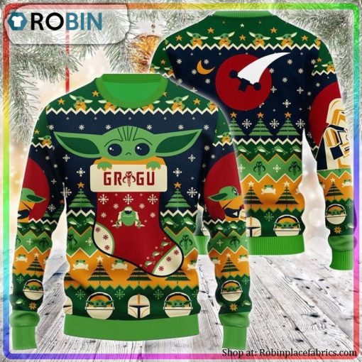 The Mandalorian And Grogu Ugly Christmas Sweater
