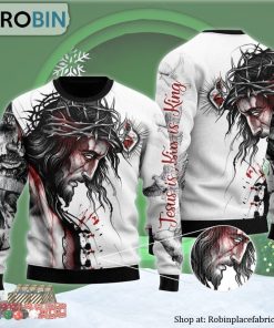 The Most Precious Blood Of Jesus Ugly Christmas Sweater