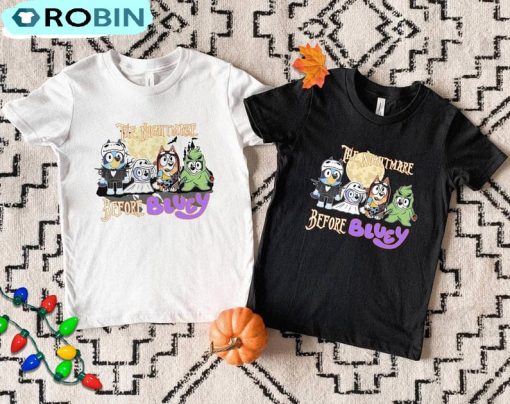 The Nightmare Before Bluey Shirt, Halloween Party Tee, Hoodie, Sweatshirt