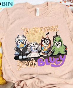 The Nightmare Before Bluey Shirt, Halloween Party Tee, Hoodie, Sweatshirt