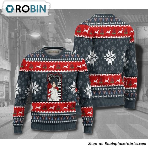The Promised Neverland Ray Anime Christmas Ugly Sweater