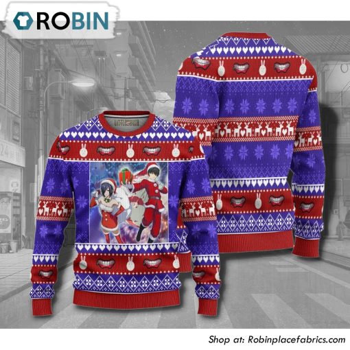 Tokyo Ghoul Kaneki X Touka Anime Christmas Ugly Sweater