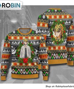 Tokyo Revengers Kazutora Anime 3D Printed Ugly Christmas Sweater