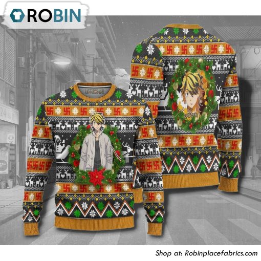 Tokyo Revengers Kazutora Anime 3D Printed Ugly Christmas Sweater