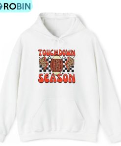 Touchdown Shirt, Peace Love Football Tee Hoodie – Sweatshirt