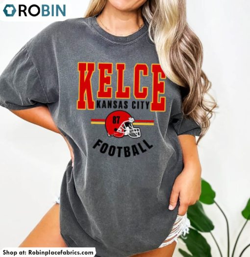 Travis Kelce Kansas City Shirt, Kansas City Football Tee Tops Short Sleeve
