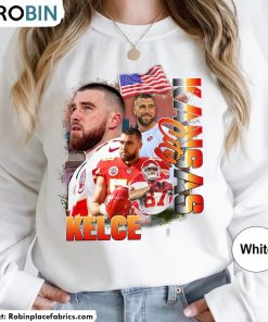 Travis Kelce Shirt, Vintage America Football Sweater Crewneck