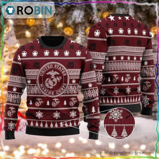 U.S Marine Corps Ugly Christmas Sweater