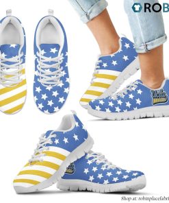 UCLA Bruins America Flag Pattern Casual Breathable Running Shoes UCLA Bruins America Flag Pattern Casual Breathable Running Shoes