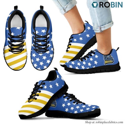 UCLA Bruins America Flag Pattern Casual Breathable Running Shoes