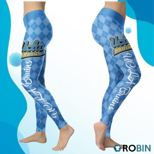 UCLA Bruins Caro Seamless Pattern Womens Sports, Running Leggings