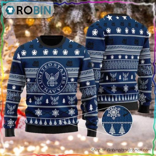 US Navy Christmas Sweater
