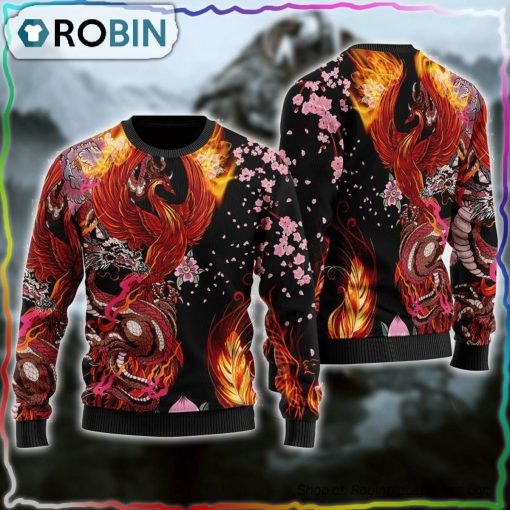 Viking Phoenix Ugly Christmas Sweater