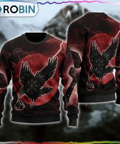 Viking Raven Ugly Christmas Sweater