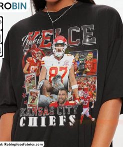 Vinatge Travis Kelce Shirt, Kansas City Football Crewneck Sweater