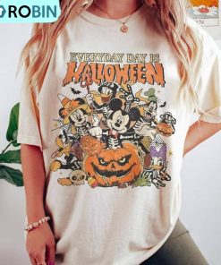 Vintage Mickey And Friends Shirt, Skeleton Halloween Comfort Hoodie Long Sleeve
