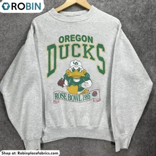 Vintage Ncaa 1995 Oregon Ducks Shirt, University Of Oregon Unisex Hoodie Crewneck