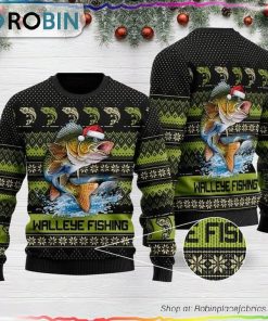 Walleye Fishing Christmas Sweater