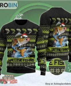 Walleye Fishing Ugly Christmas Sweater