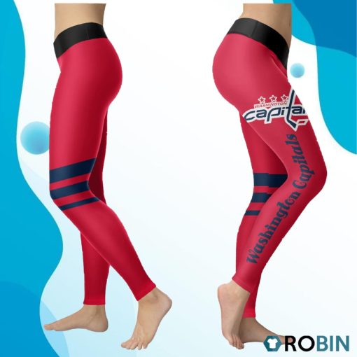Washington Capitals Women 3D Printed Leggings Sports