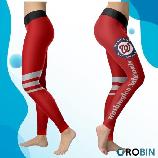 Washington Nationals Women 3D Printed Leggings Sports