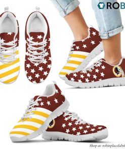 Washington Redskins America Flag Full Stars Stripes Pattern Sneaker Washington Redskins America Flag Full Stars Stripes Pattern Sneaker