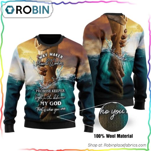 Way Maker Ugly Christmas Sweater