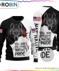 Wolf – Native Pride Ugly Christmas Sweater