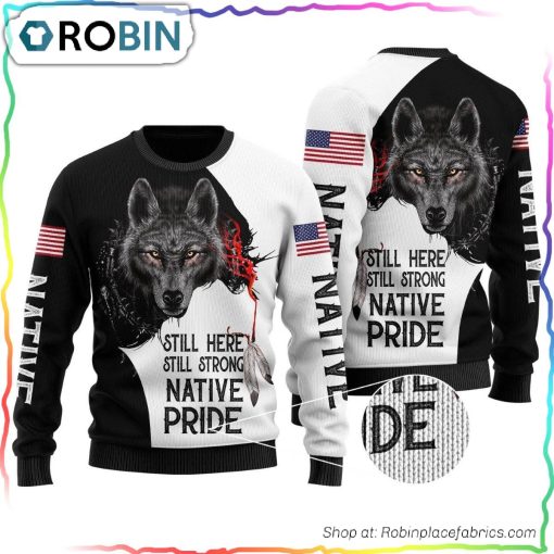 Wolf – Native Pride Ugly Christmas Sweater