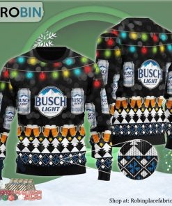 Xmas Busch Light Ugly Christmas Sweater
