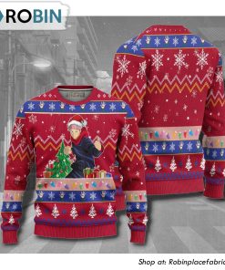Yuji Itadori Jujutsu Kaisen Anime Christmas Ugly Sweater