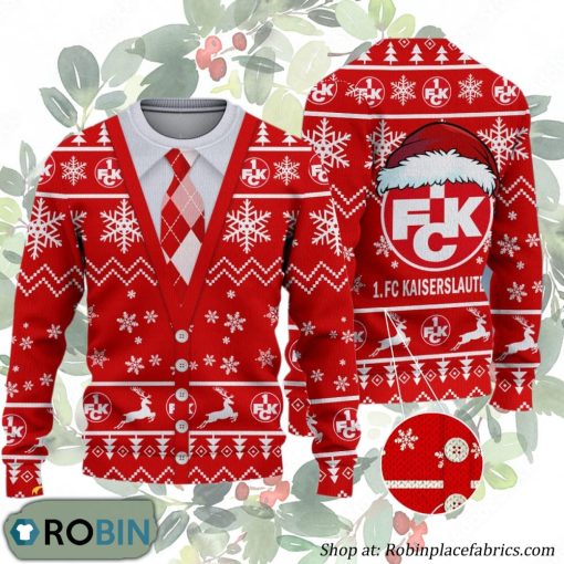 FC Kaiserslautern Bundesliga Team Ugly Christmas Sweater