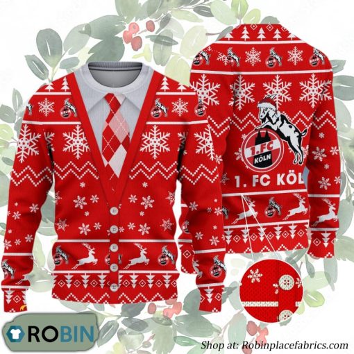 FC Koln Bundesliga Team Ugly Christmas Sweater