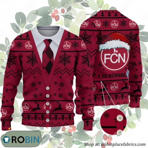 FC Nurnberg Bundesliga Team Ugly Christmas Sweater